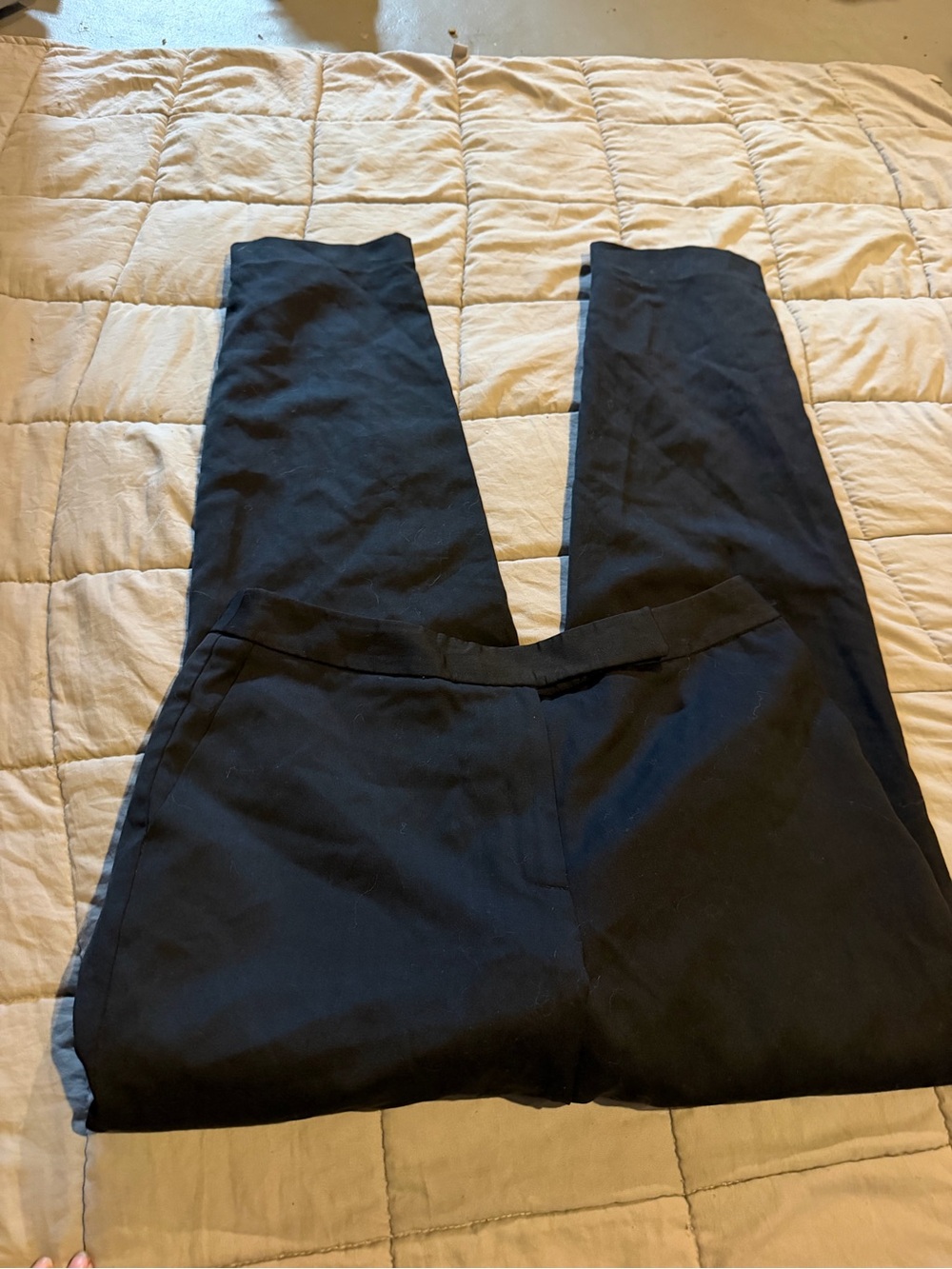Talbots Black Straight-Leg Chinos